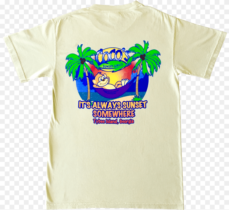 Hammock Tshirt Ss Yellow Back Active Shirt, Clothing, T-shirt, Beachwear Free Png Download
