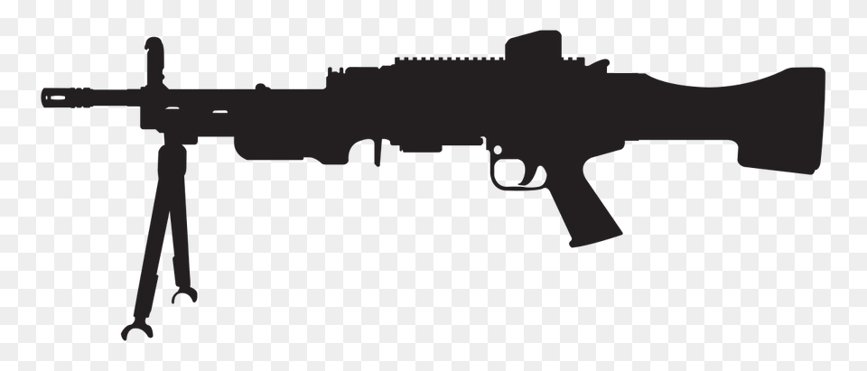 Hampk Silhouette, Firearm, Gun, Machine Gun, Rifle Png