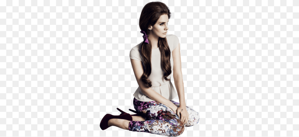 Hampm Lana Del Rey, Person, Sitting, Adult, Female Free Png