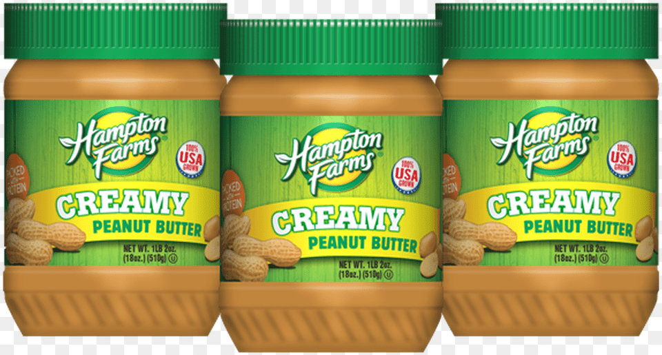 Hampton Farms Peanut Butter, Food, Peanut Butter, Can, Tin Free Png Download