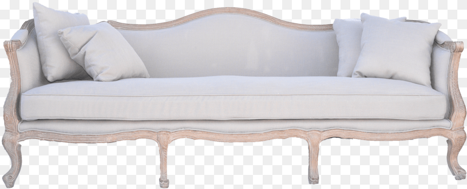 Hampton Sofa Linen Sofa Light Neutal Sofa With Wooden Studio Couch, Cushion, Furniture, Home Decor, Pillow Free Transparent Png