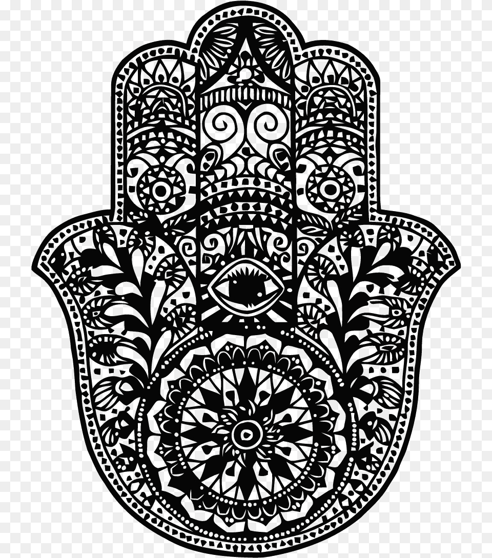 Hamsa Five Pillars Of Islam Hand, Art, Doodle, Drawing, Machine Free Png Download