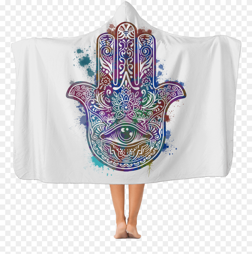 Hamsa Hand Classic Adult Hooded Blanket Apparel Michael Betty Boop Hooded Fleece Throw, Pattern, Person, Female, Woman Png