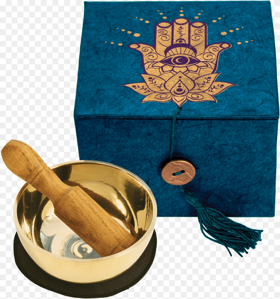 Hamsa Mini Singing Bowl In A Box For Meditation Standing Bell, Cannon, Weapon, Smoke Pipe, Animal Free Png Download