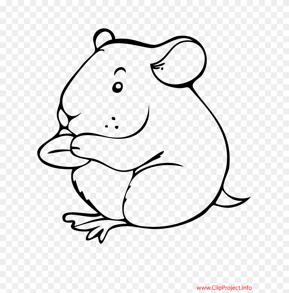 Hamster Clipart Black And White Clip Art Images, Gray Png Image