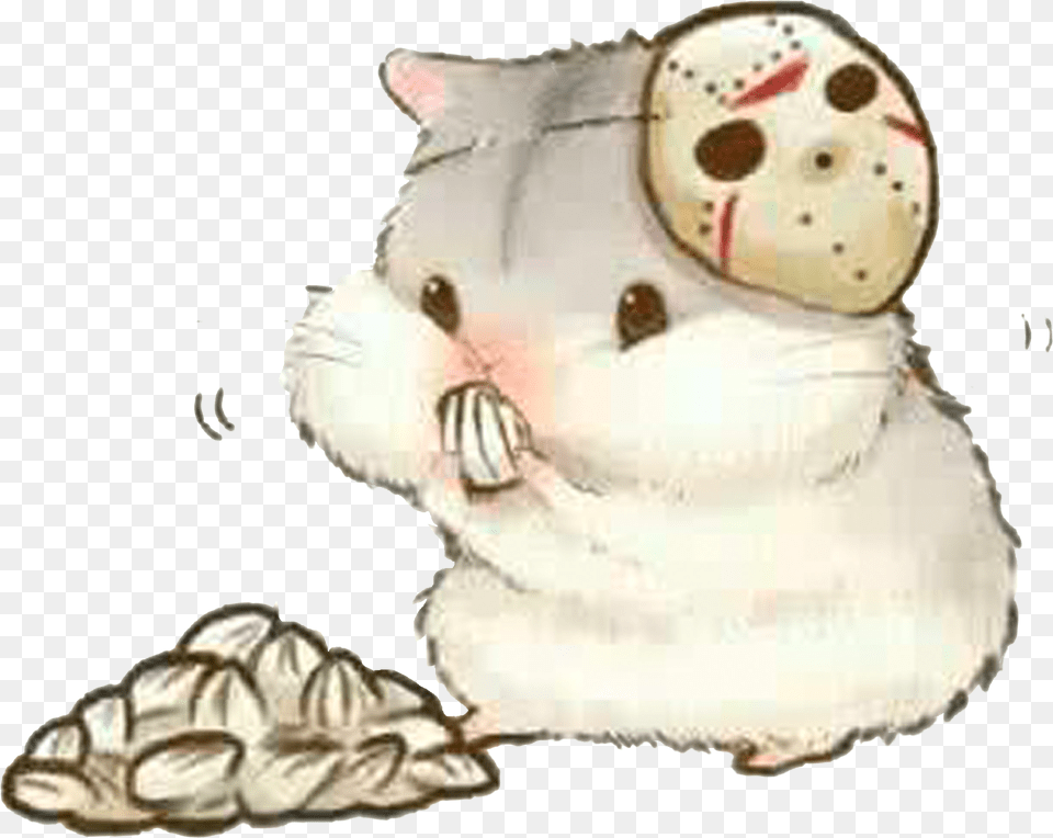 Hamster Drawing Chibi Kavaii Illustration Reborn Into A Hamster For 233 Days, Nature, Outdoors, Snow, Snowman Png Image