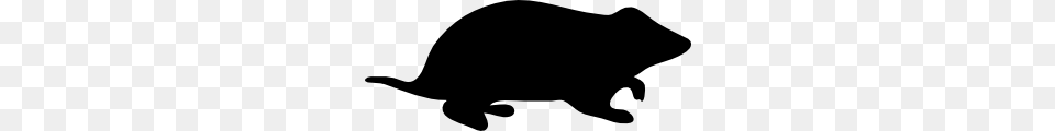 Hamster Silhouette Clip Art Vector, Stencil, Animal, Mammal, Pig Free Png Download