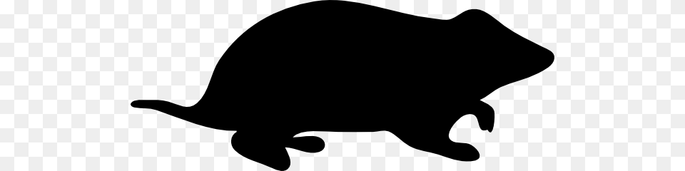 Hamster Silhouette Clip Art Vector, Stencil, Animal, Mammal, Pig Free Png Download