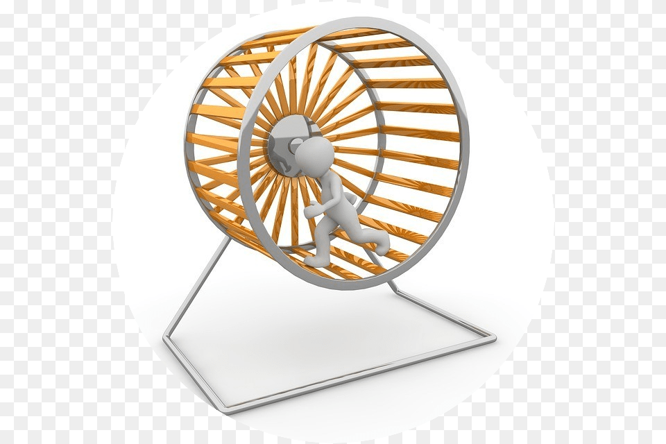 Hamster Wheel Busy Is Not Work Productive, Machine, Sphere, Furniture, Baby Free Png Download