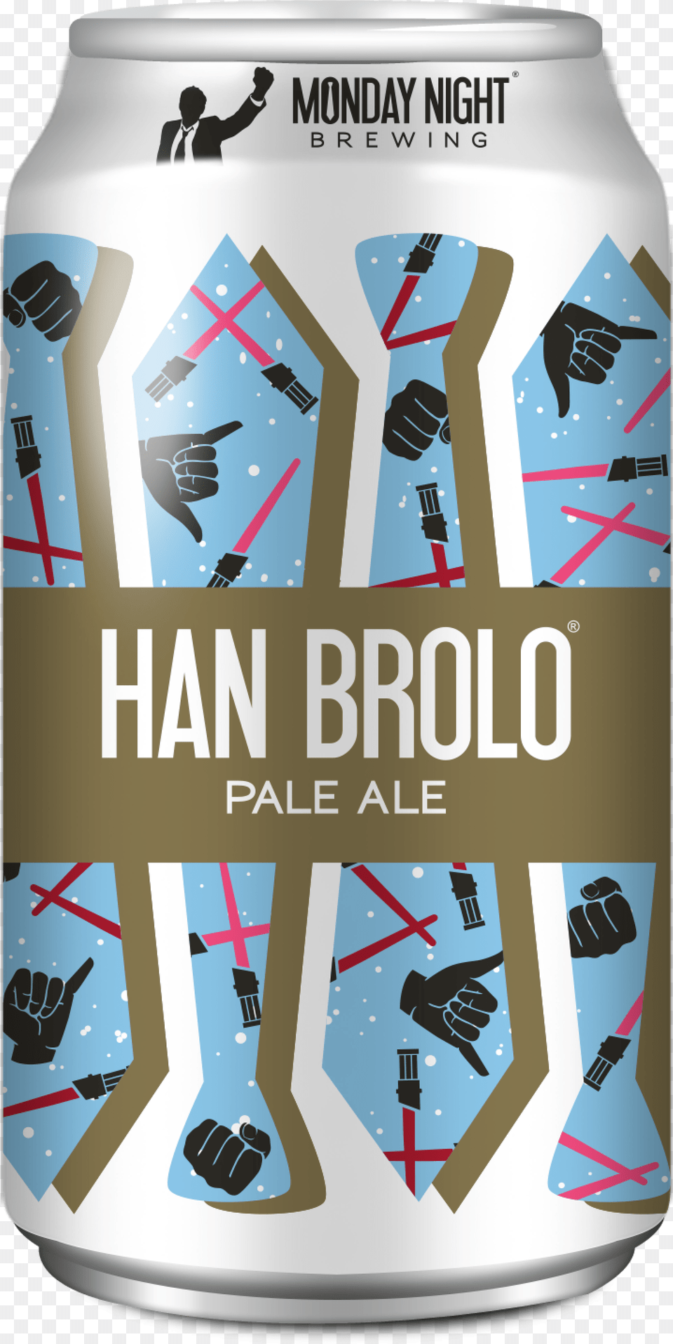 Han Brolo Can Monday Night Han Brolo, Person, Alcohol, Beer, Beverage Free Transparent Png