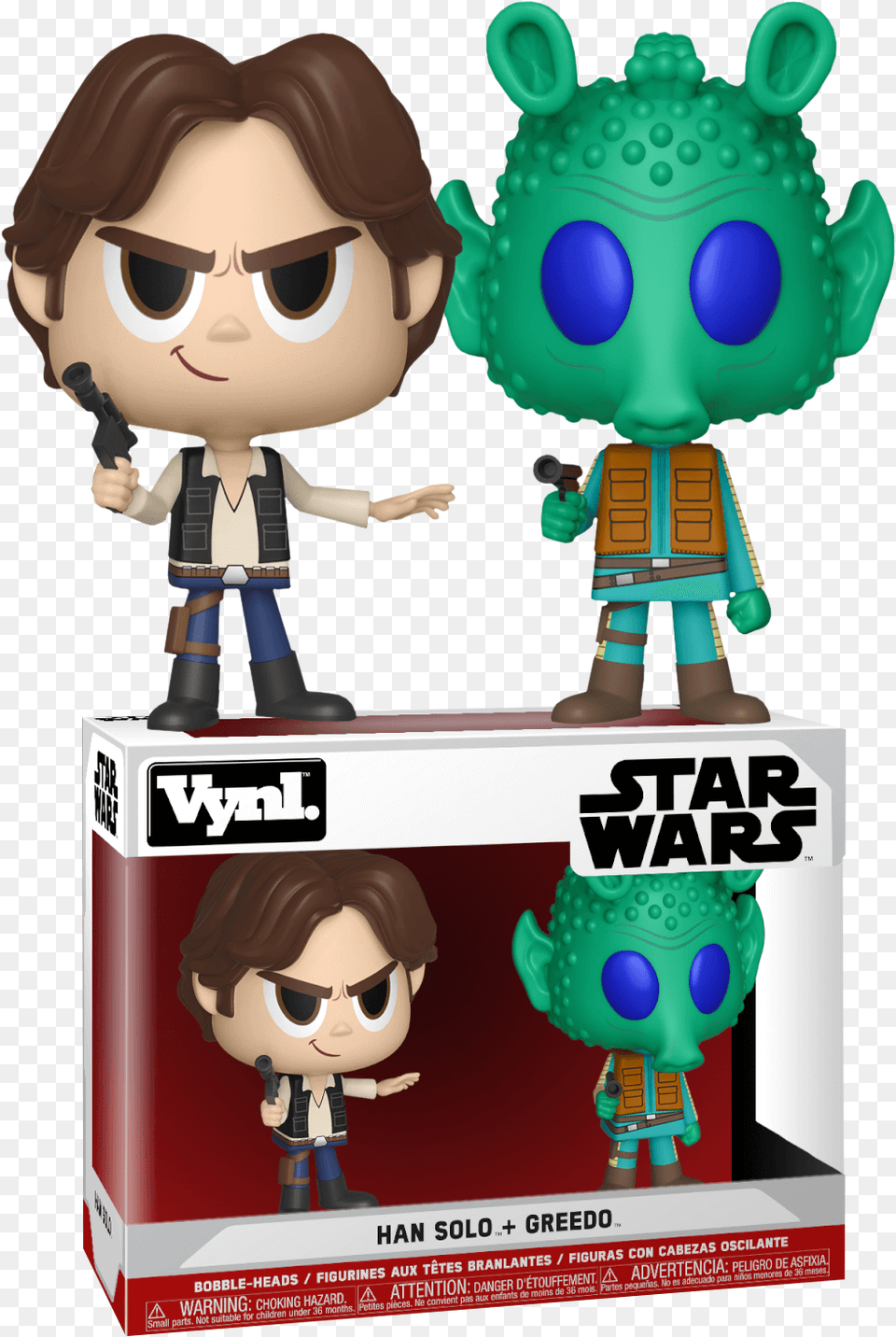 Han Solo Amp Greedo Vynl Vynl Han Solo Greedo, Toy, Baby, Person, Face Png