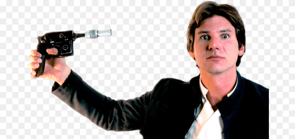 Han Solo Outtake From Original Photo Shoot, Weapon, Handgun, Gun, Firearm Png Image
