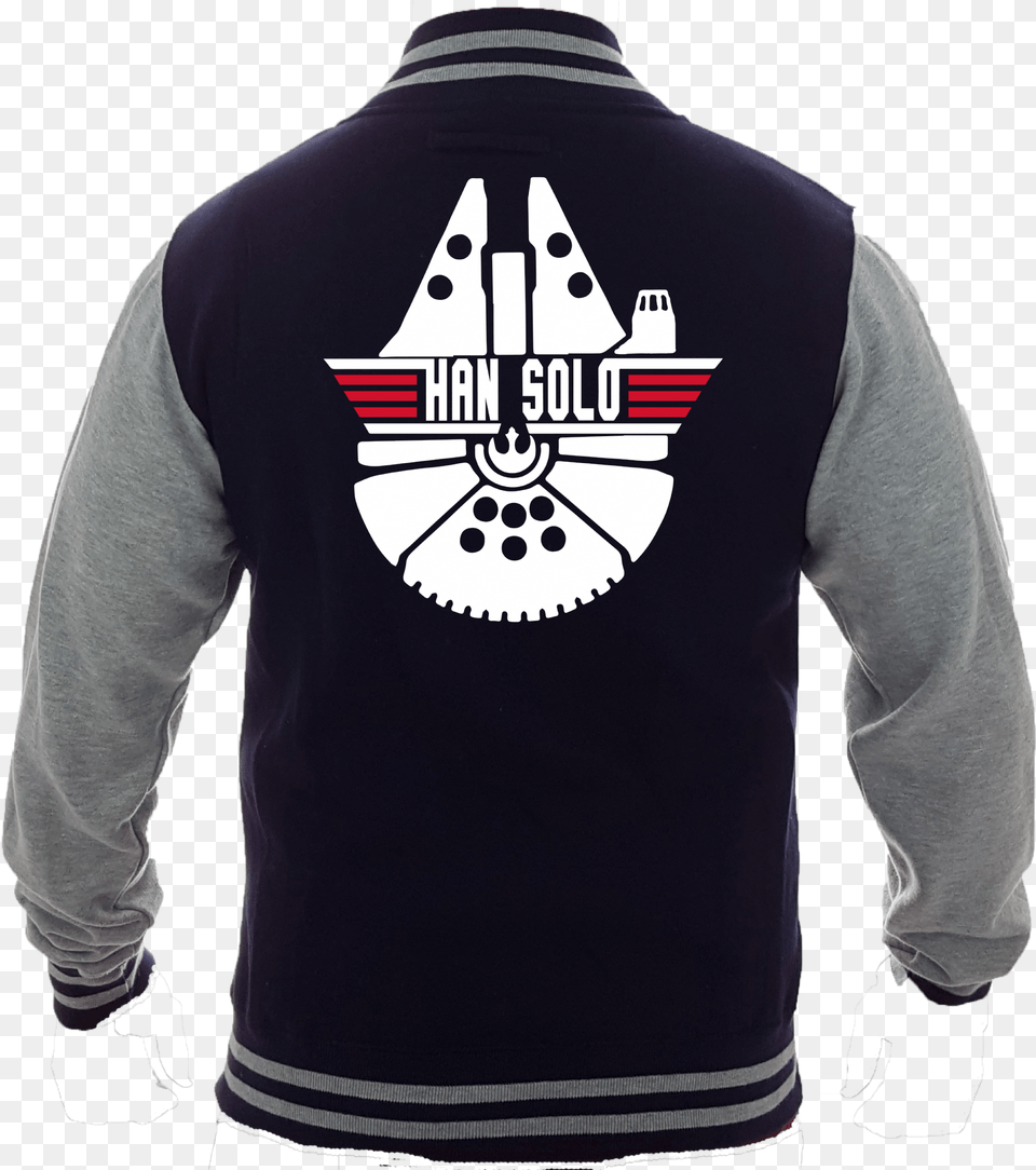 Han Solo Varsity Inspired By Star Wars Millennium Falcon, Clothing, Sleeve, Shirt, Long Sleeve Free Png Download