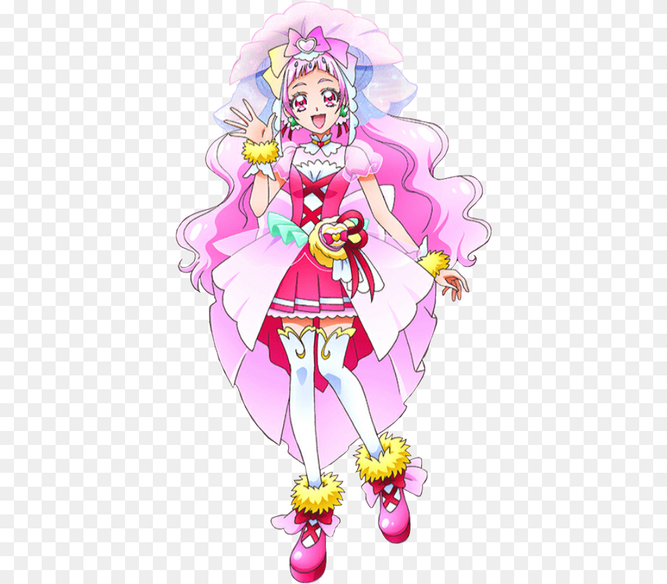 Hana Nono Render Cure Yell Cheerful Stlye, Book, Comics, Publication, Adult Free Transparent Png