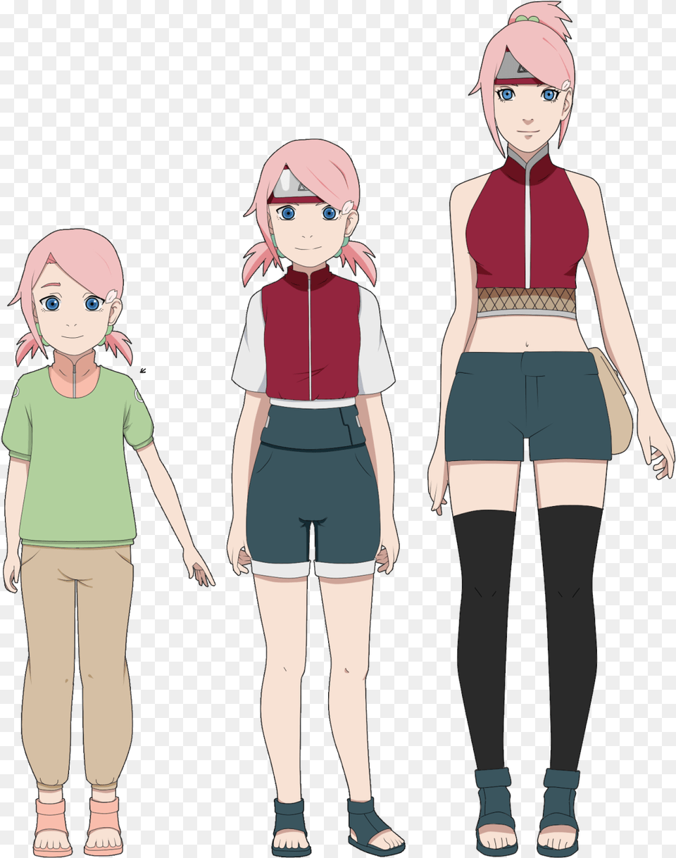 Hanami Uzumaki, Book, Clothing, Comics, Shorts Png Image