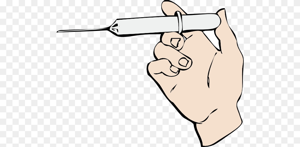 Hand And Syringe Clip Art Vector, Injection Free Transparent Png