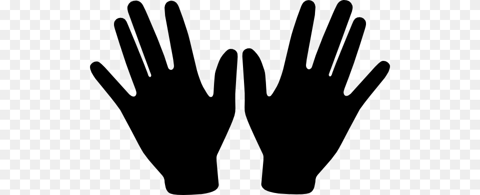 Hand Back Cliparts Two Hands Clip Art, Clothing, Glove, Silhouette, Body Part Free Transparent Png