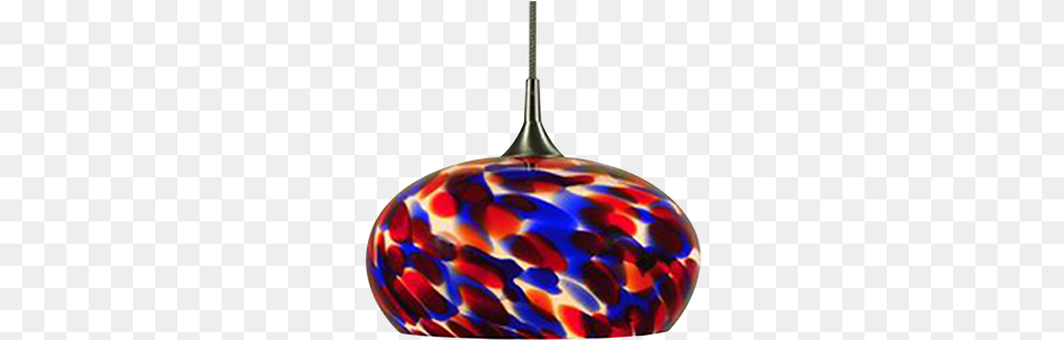 Hand Blown Glass Led Hanging Light Multi Color Swirl Lampshade, Lamp, Appliance, Ceiling Fan, Device Png