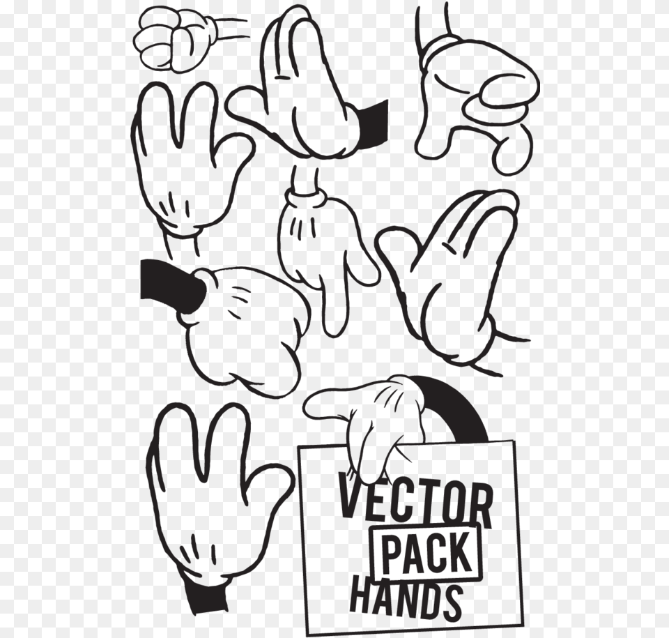 Hand Cartoon Vector, Clothing, Glove, Stencil, Body Part Png