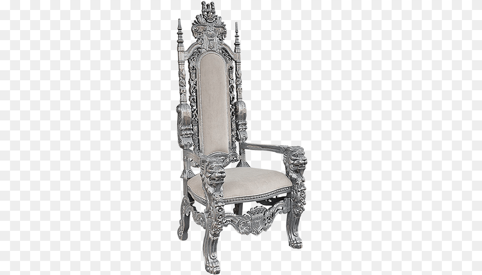 Hand Carved Throne Chair Chair, Furniture Png Image