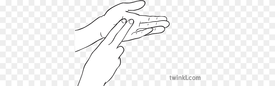 Hand Clapping Two Fingers Music Percussion Sound Bsl N Ks2 Sign Language, Body Part, Finger, Person, Massage Free Transparent Png