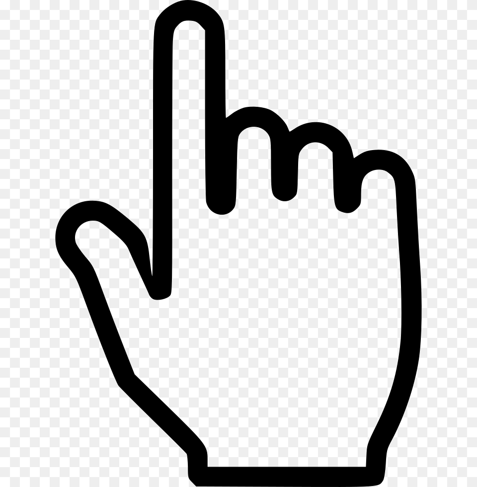 Hand Click I Comments Hand Click Free Icon, Clothing, Glove, Stencil, Baseball Png Image
