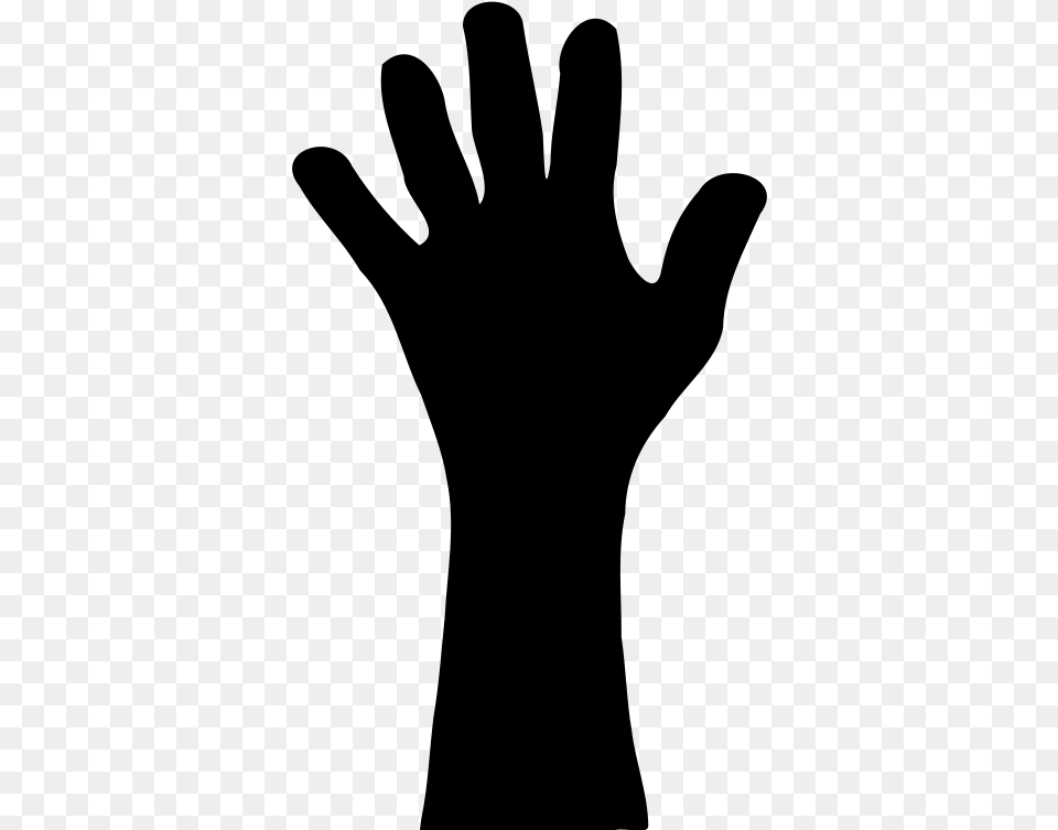 Hand Clip Art Raised Hand Clipart, Gray Png