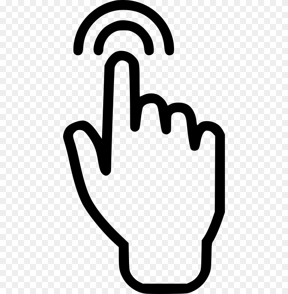 Hand Clip Signal Swipe Icon Finger Touch Screen Clip Art, Stencil, Clothing, Glove, Baseball Free Png