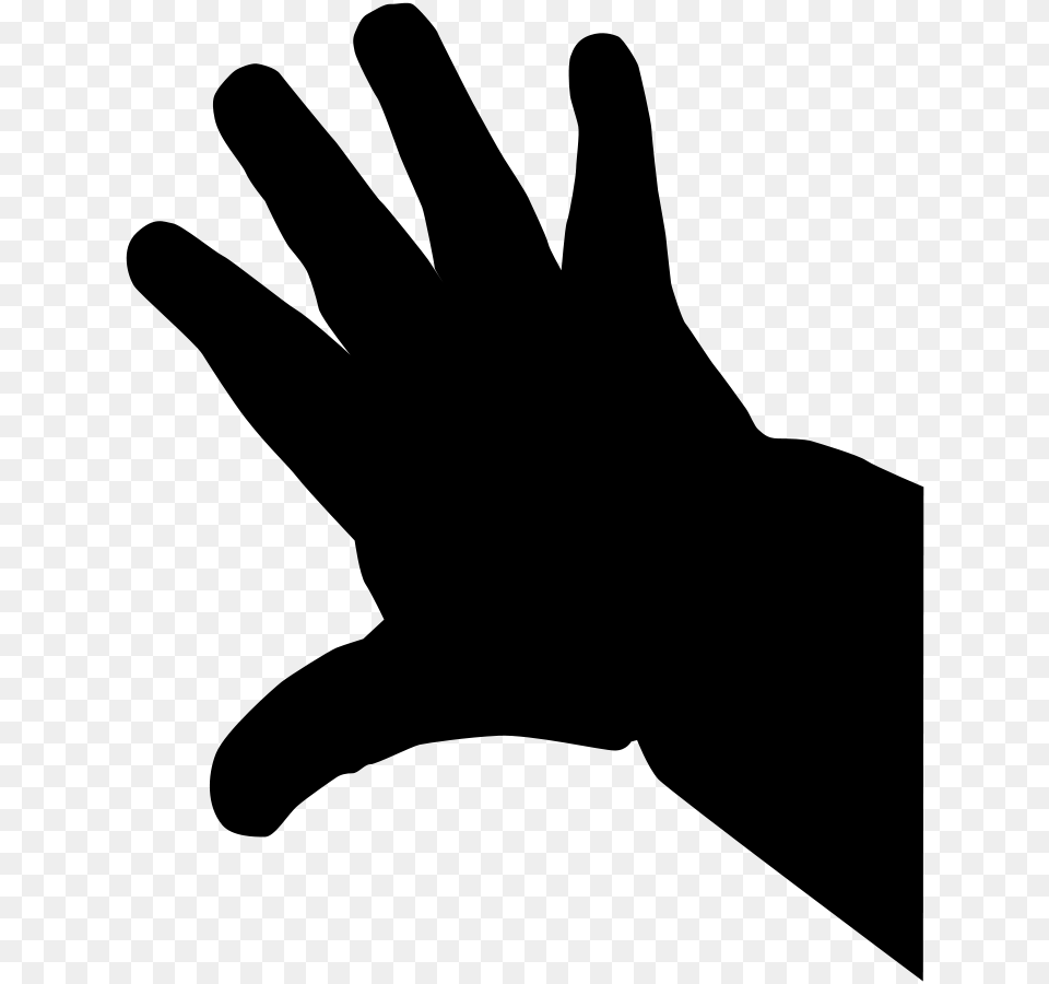 Hand Clipart, Gray Png Image