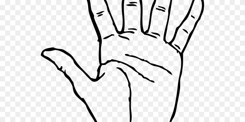 Hand Clipart Outline Finance Line In Palmistry, Gray Free Png Download