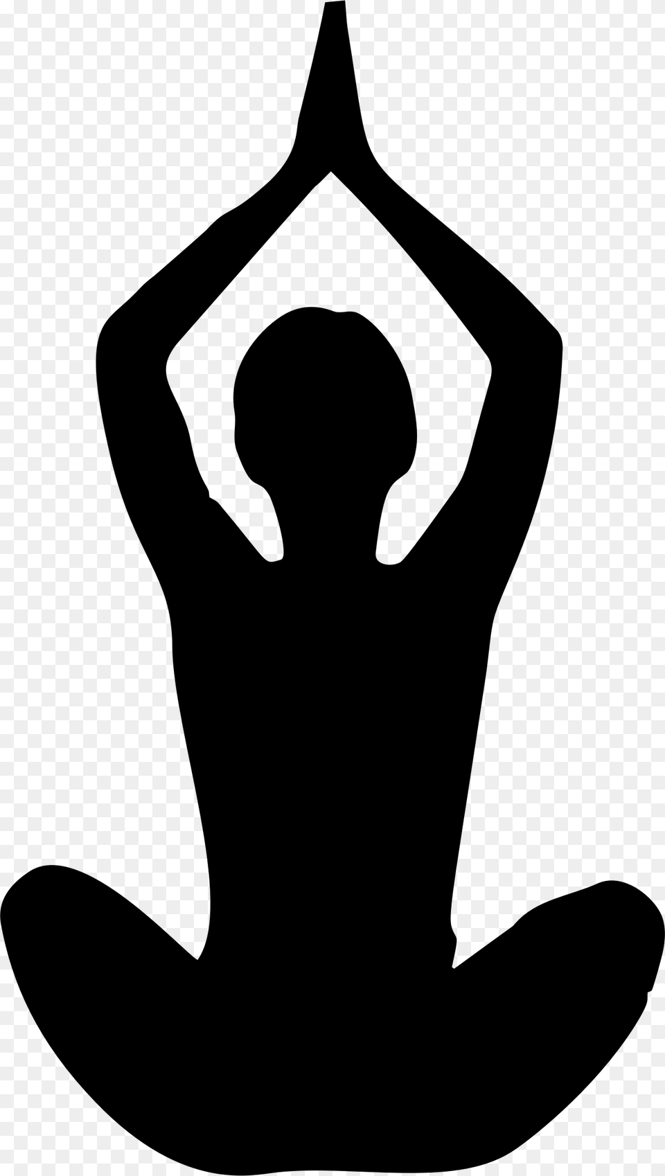 Hand Clipart Yoga Clipart Yoga Poses Black And White, Gray Png