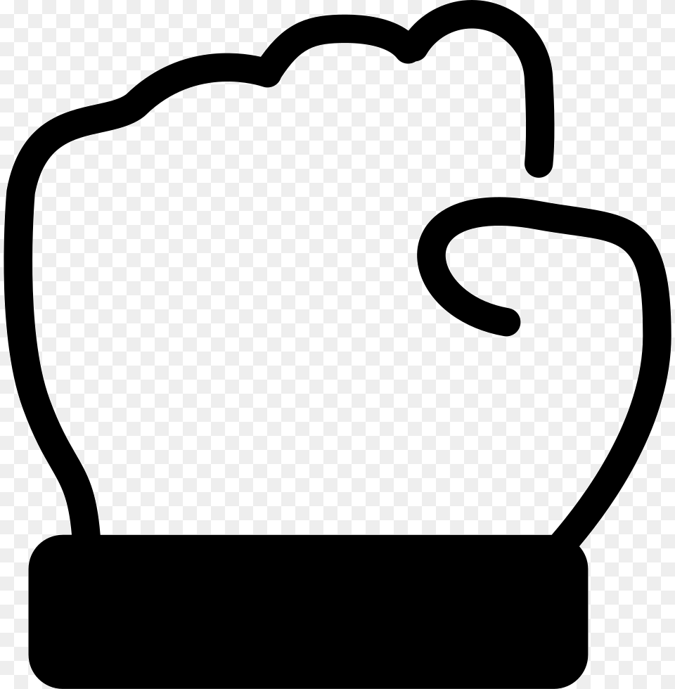 Hand Closed Fist Outline Fist, Stencil, Clothing, Glove, Sport Free Transparent Png