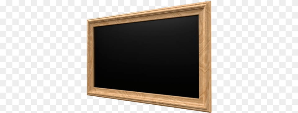 Hand Crafted Classic Wood Tv Frame Picture Frame, Blackboard Png Image