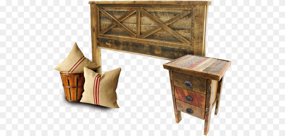 Hand Crafted Urban Rustic Furniture Four Corner Furniture, Table, Desk, Box, Wood Png