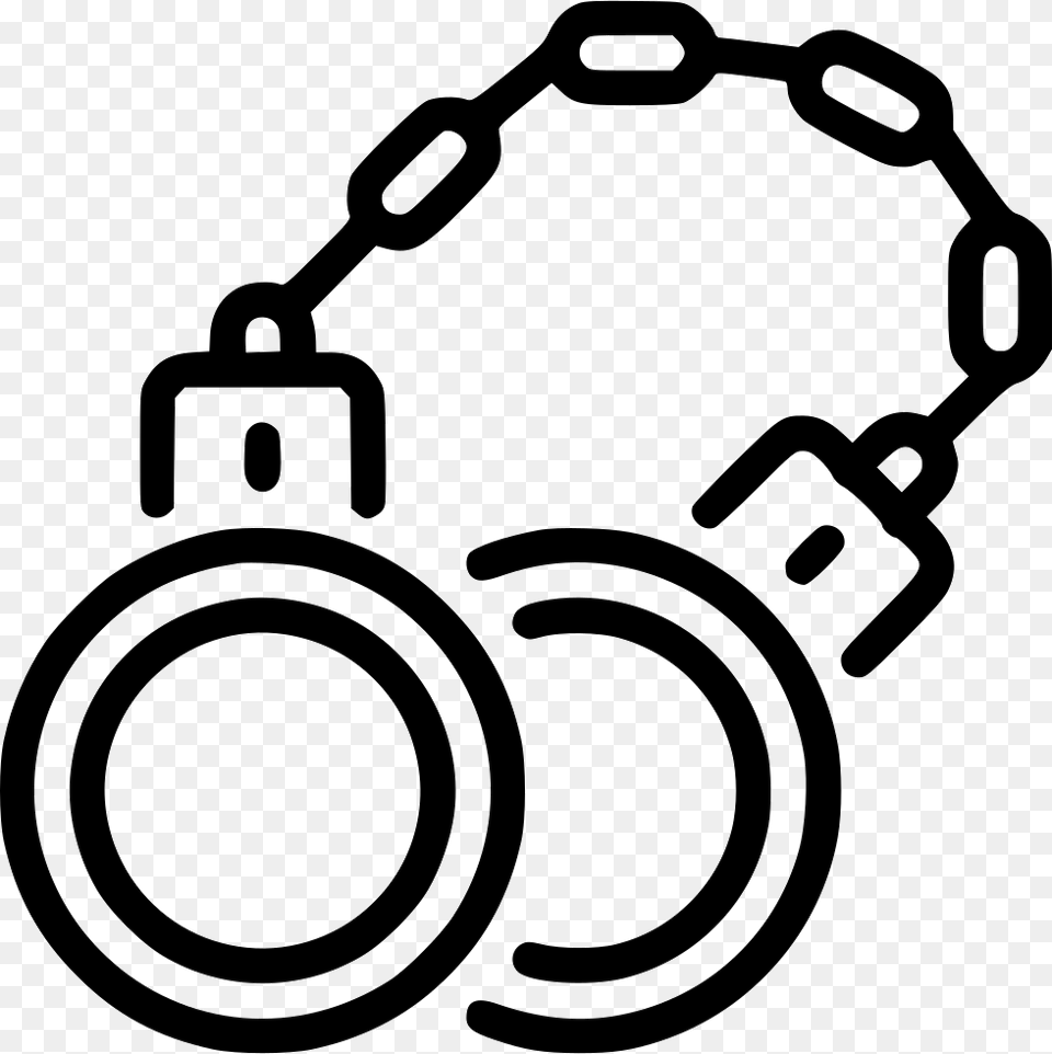 Hand Cuffs Icon, Stencil, Electronics, Ammunition, Grenade Png Image