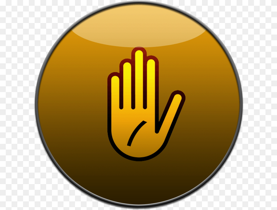 Hand Do Not Not To Do, Light, Gold, Logo, Disk Free Png