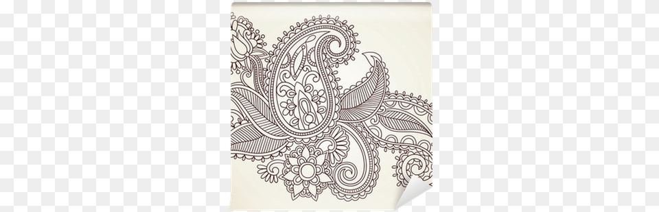 Hand Draw Line Art Ornate Flower Design Tatu Eskizi Cveti Na Bedre, Paisley, Pattern Png