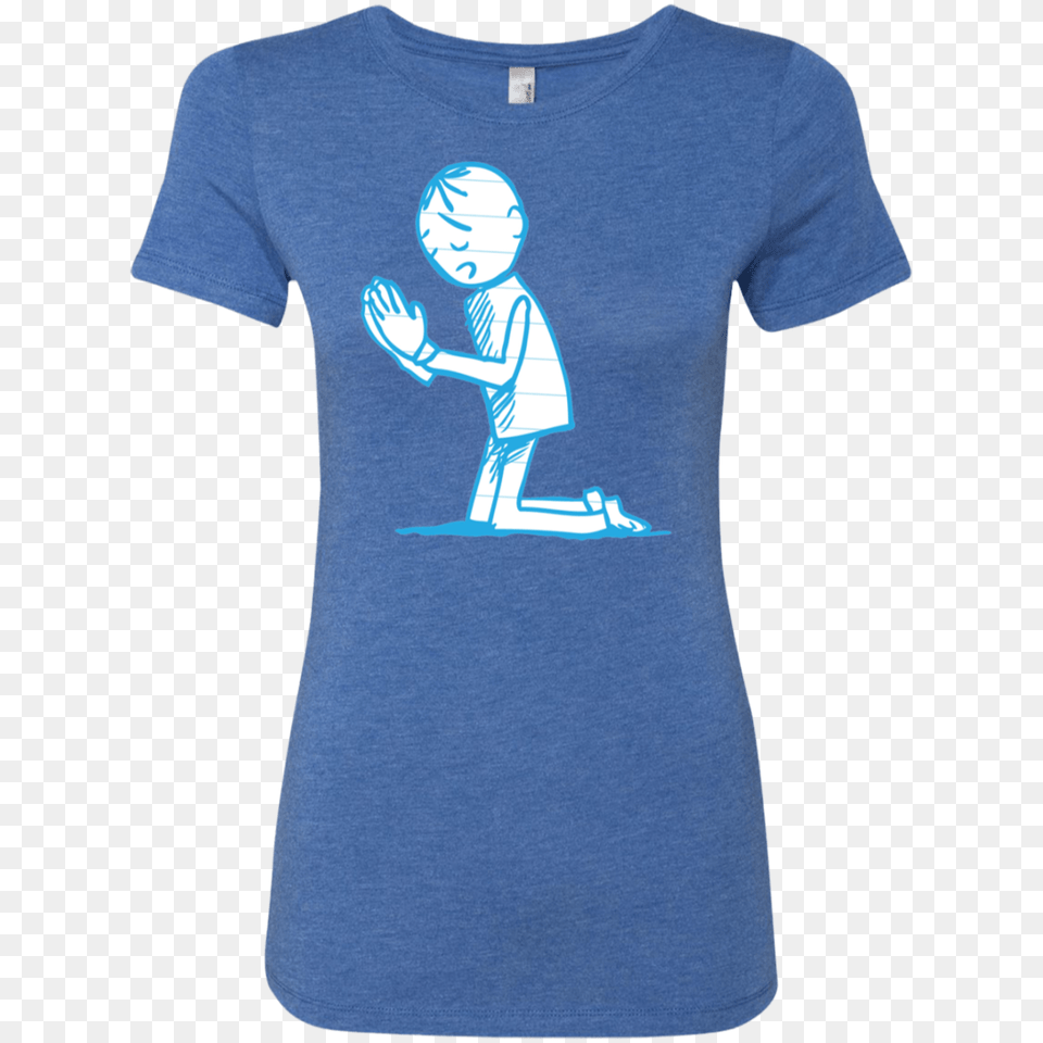 Hand Drawing Lined Paper Boy Kneeling Praying Christian Woman, Clothing, T-shirt, Shirt, Baby Free Png