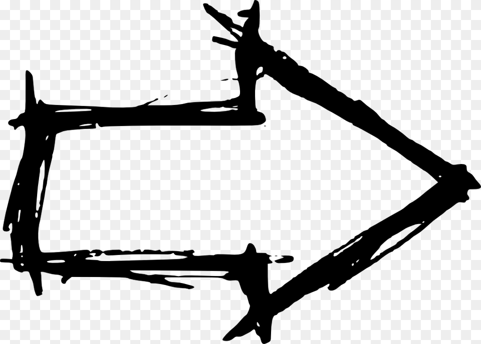 Hand Drawn Arrow, Electronics, Hardware, Barbed Wire, Wire Free Transparent Png