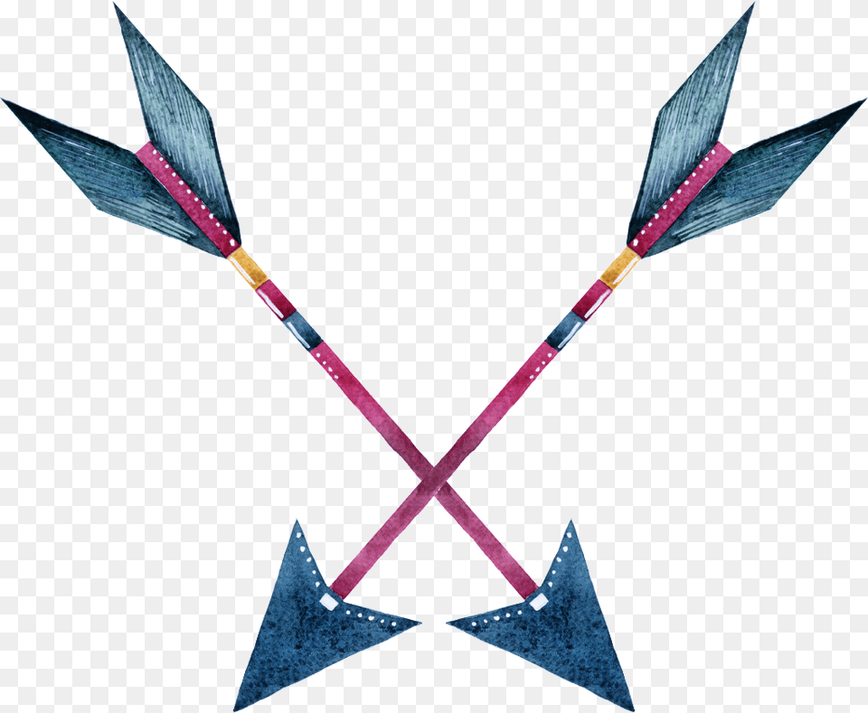 Hand Drawn Arrow Cartoon Watercolor Beautiful Art, Graphics Free Transparent Png