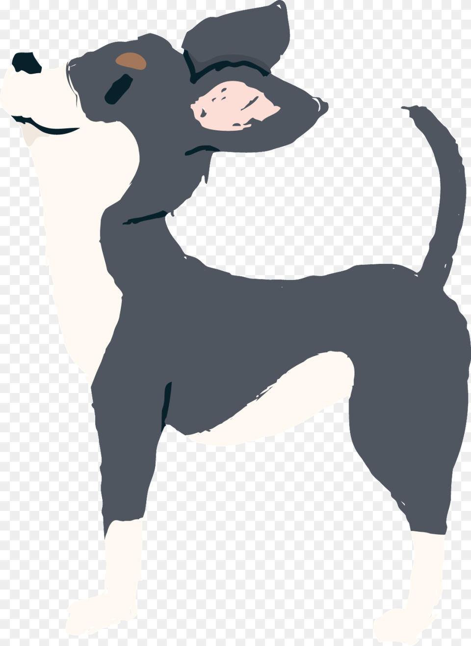 Hand Drawn Black Cartoon Dog Vector Image Download, Adult, Person, Female, Woman Png