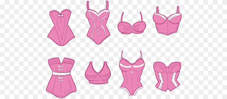 Hand Drawn Bustier Vectors Drawing Of Panites For Cartoons, Clothing, Lingerie, Underwear, Corset Png Image