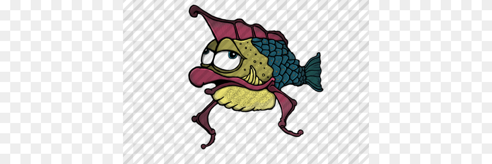 Hand Drawn Cartoon Alien Fish By Aaron Goodson Illustration, Art, Baby, Person Free Png Download