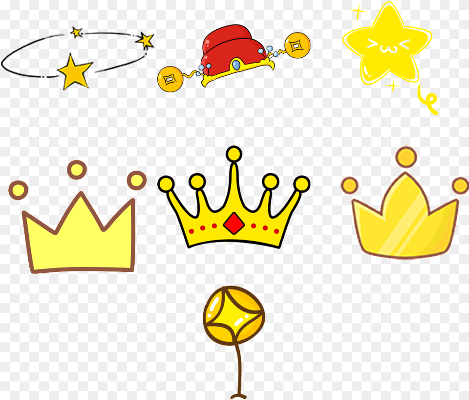 Hand Drawn Cartoon Crown Transparent Decorative Corona Cartoon, Accessories, Jewelry Png