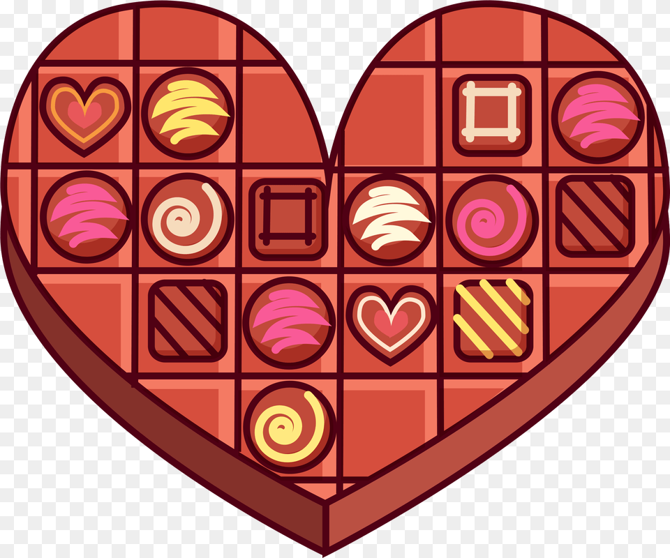 Hand Drawn Cartoon Heart Shaped Chocolate Decoration Puzzling World, Scoreboard Free Png Download