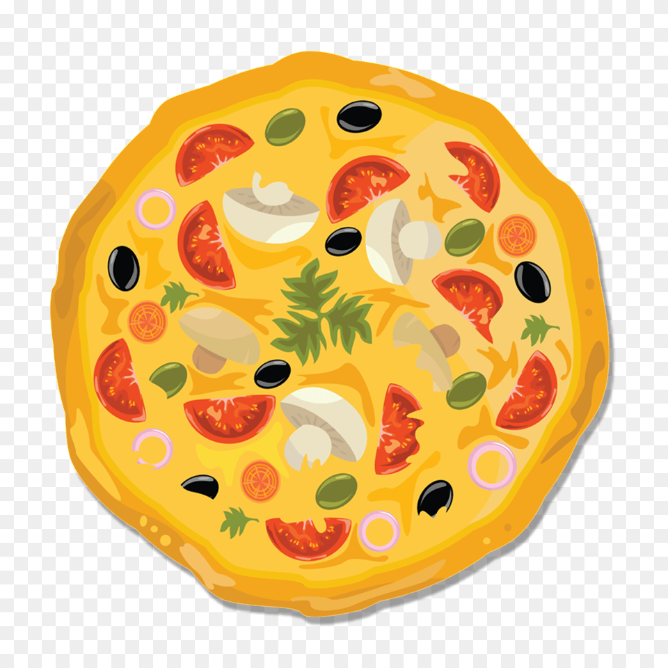 Hand Drawn Cartoon Pizza Decoration Vector Download, Food Free Png