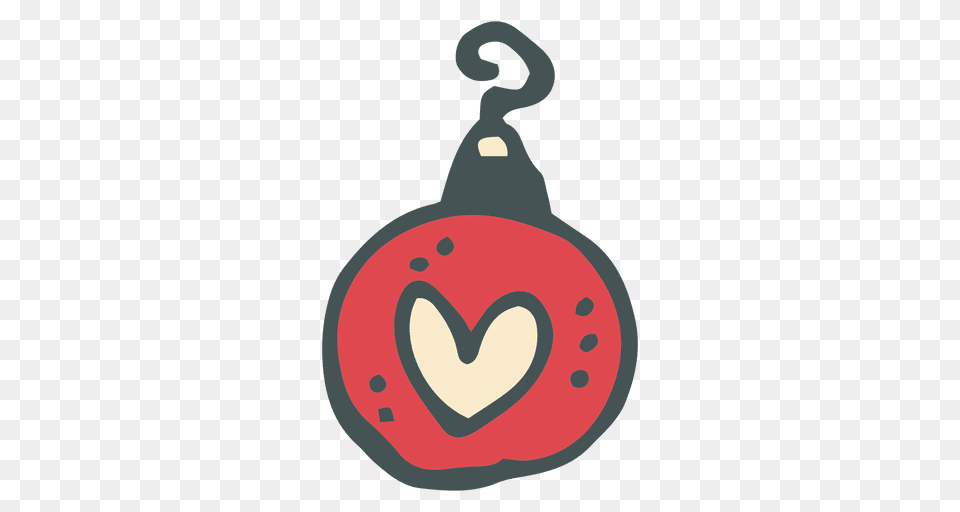 Hand Drawn Christmas Ball Cartoon Icon, Accessories, Earring, Jewelry Png Image