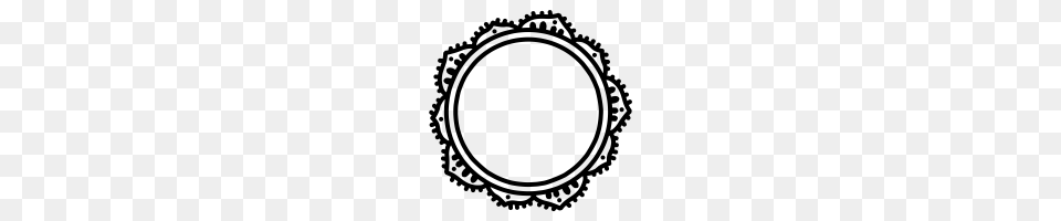 Hand Drawn Circle Wreath Icons Noun Project, Gray Free Png