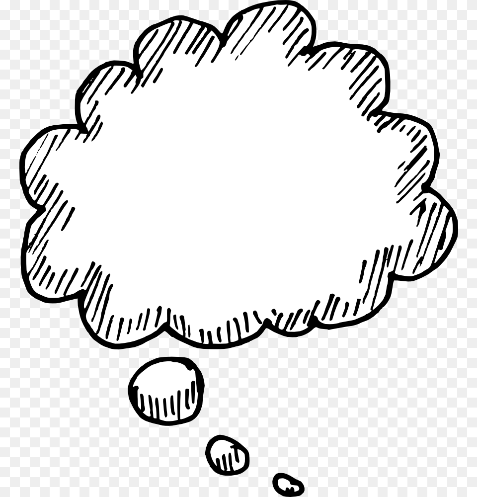 Hand Drawn Comic Speech Bubbles Vector Illustration, Stencil Png