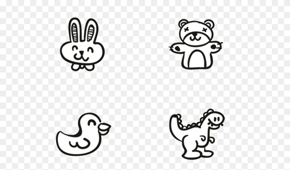 Hand Drawn Cute Animal Icon Design Vector, Bear, Mammal, Wildlife Png Image